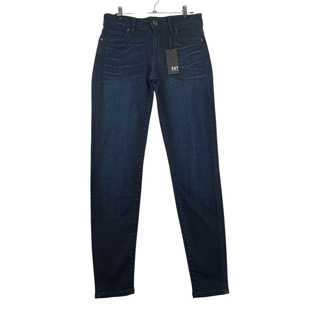 Kut from the Kloth Donna Ankle Skinny Womens Size 0 W27x27.5L Dark Blue Jeans